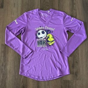 Disney The Nightmare Before Christmas 2021 Race 10K Long Sleeve Shirt Small